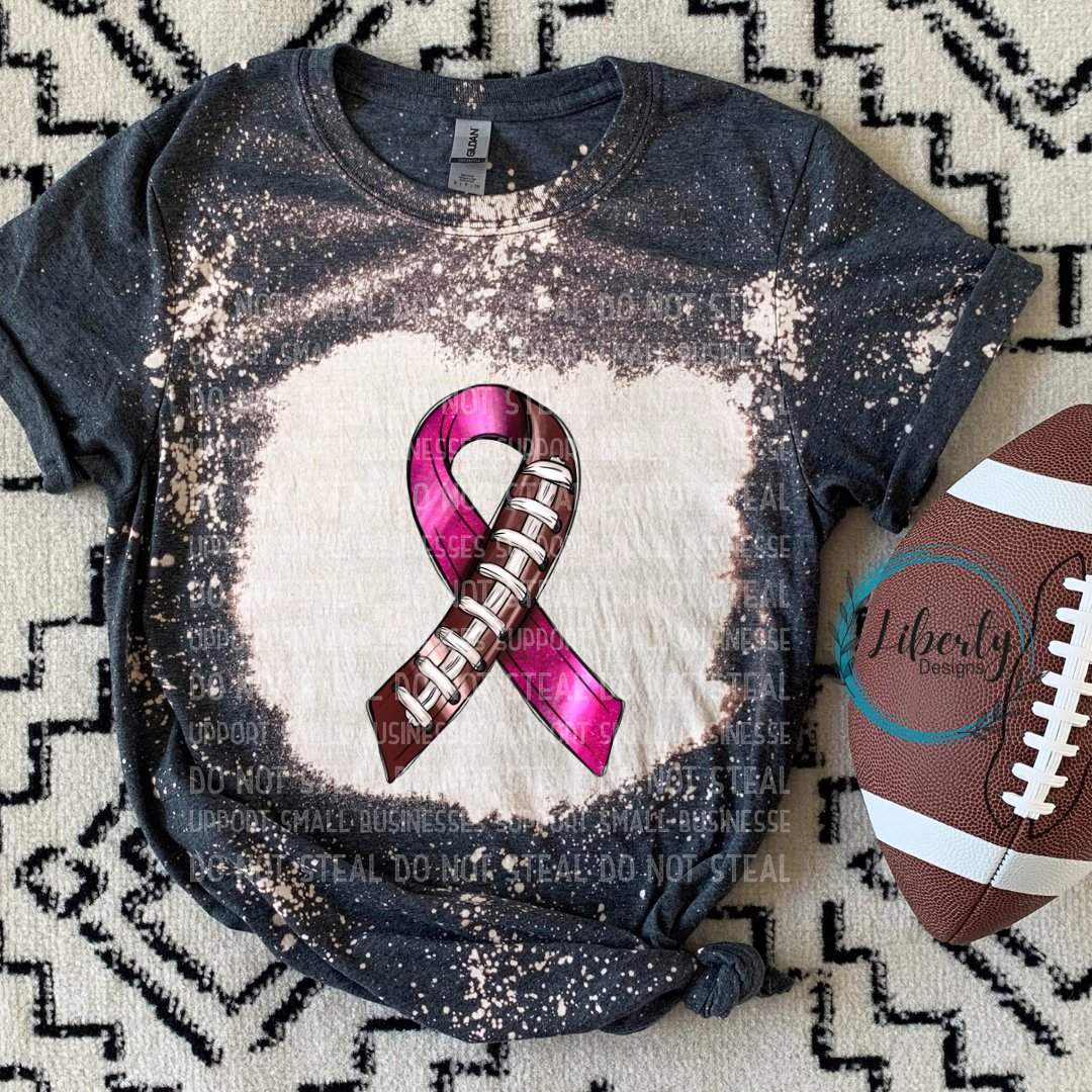 Football Breast Cancer Ribbon